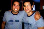 Joe Francis and Mario Lopez
